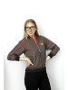 copy of Zippered bomber jacket for Kids TERA Pikky /Light-grey+orange