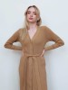 Olivia A 115 beige merino cardigan-dress