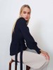 Maalin navy blue merino wool sweater