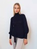 Maalin navy blue merino wool sweater