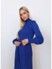 Maliin blue merino wool dress