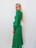 Maliin green merino wool dress