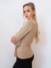 Elin beige sweater with belt