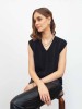 Int black merino wool vest