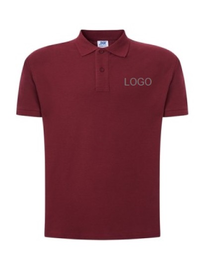 Polo shirt for young men PORA210 /Burgundy