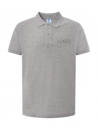 Polo shirt for young men PORA210 /Grey-melange