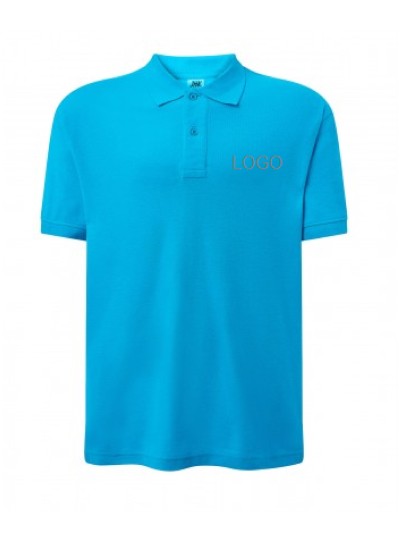 Polo shirt for young men PORA210 /Turquoise