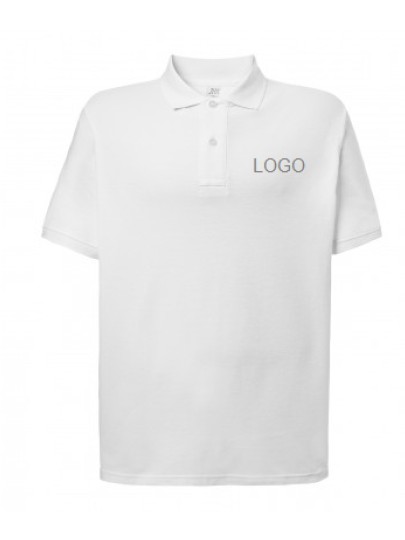 Polo shirt for young men PORA210 /White