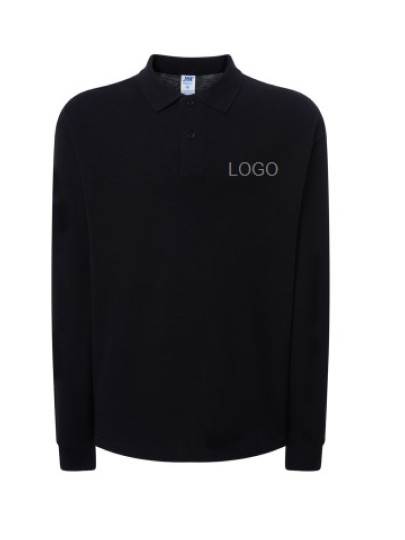 Polo shirt for young men PORA210LS /Black