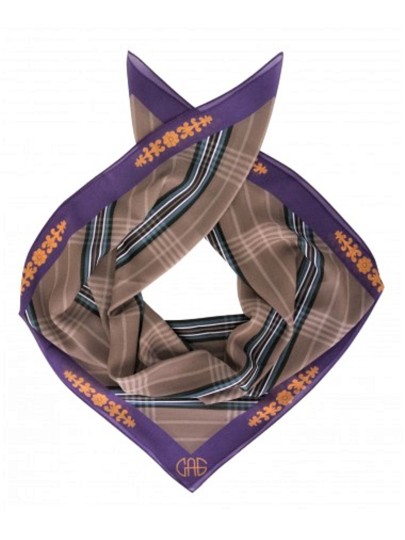 Scarf GAG / Beige checked