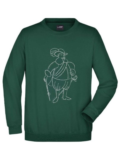 GAG Round Sweat Junior / Dark-green