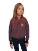 Zippered bomber jacket for Kids TERA Pikky /Light-grey+orange