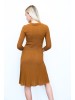 Elviira brown dress