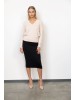 Marie 75 black merino skirt