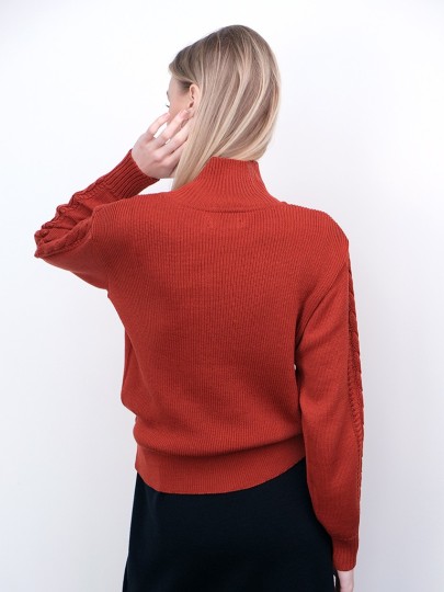 BEILY red merino wool sweater