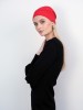 Ruut merino wool hat red