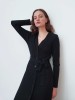 Olivia dark blue merino cardigan/dress