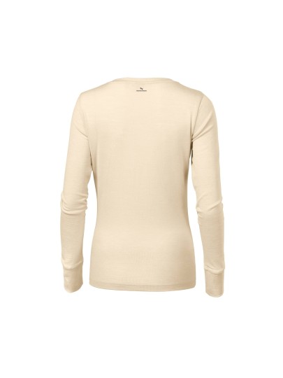 Ladies merino wool long sleeved T-shirt 160/almond