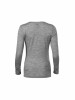 Ladies merino wool long sleeved T-shirt 160/dark grey melange