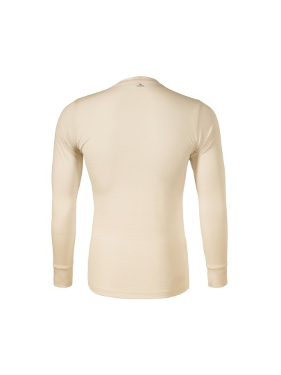 Men's 100% merino wool long sleeved T-shirt 159/almond