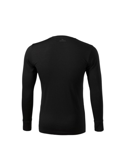 Men's merino wool long sleeved T-shirt 159/black