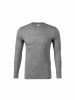 Men's merino wool long sleeved T-shirt 159/dark grey melange