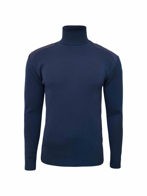 M-4 Men's high-neck dark blue sweater