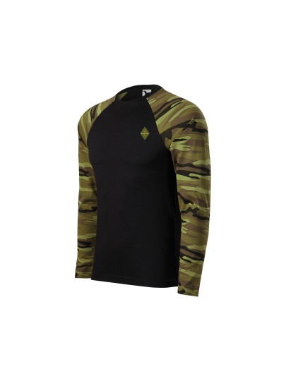 LÕPUMÜÜK! Unisex Pikkade varrukatega T-särk CAMOUFLAGE 166/roheline