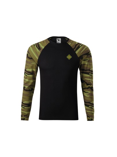 LÕPUMÜÜK! Unisex Pikkade varrukatega T-särk CAMOUFLAGE 166/roheline