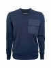 M-121 Men's dark blue uniform sweater with V-neck