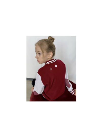 Children´s knitted sweatshirt TIK COL04 / Bordeaux