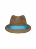 Unisex Hat MB6564 BROWN-TURQUOISE