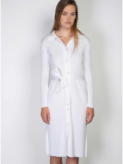 Olivia K white merino cardigan-dress