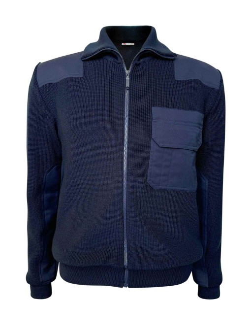 M-242 MEN'S DARK BLUE UNIFORM JACKET WITH LONG ZIPPER