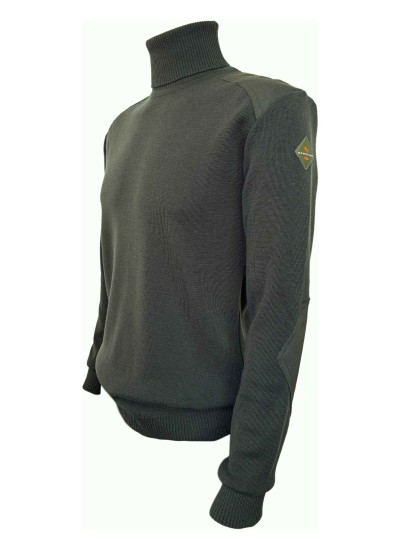 M-4 MEN'S HIGH-NECK OLIVE GREEN SWEATER