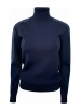 N-4 WOMEN'S HIGH-NECK DARK BLUE SWEATER