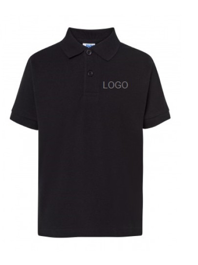 VHK Children's Polo PKID210 /Black size 7-8