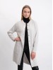 Mona merino wool light gray cardigan