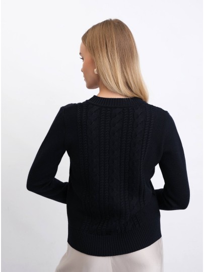 copy of AMBER black cardigan with braids