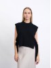 copy of Int black merino wool vest