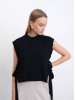 copy of Int black merino wool vest