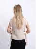 BILVI light beige merino wool vest
