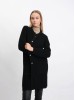 Mona merino wool black cardigan