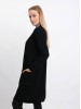 Mona merino wool black cardigan
