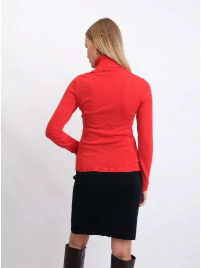 Red merino sweater Marin