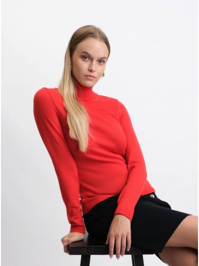 Red merino sweater Marin