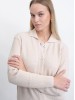 Brimmy beige merino wool cardigan