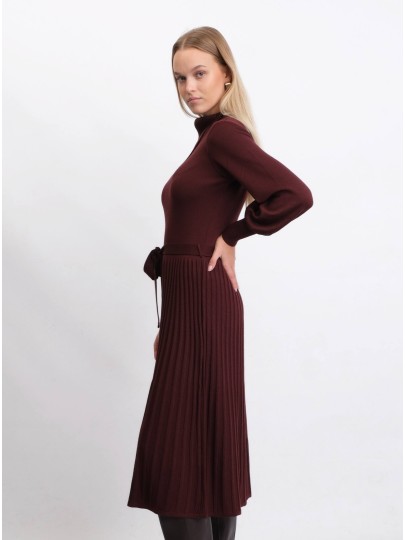 copy of Maliin red merino wool dress