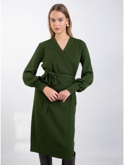 BRITTY dark green dress