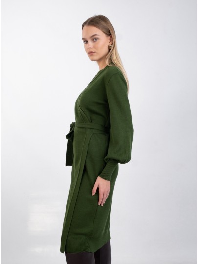 BRITTY dark green dress